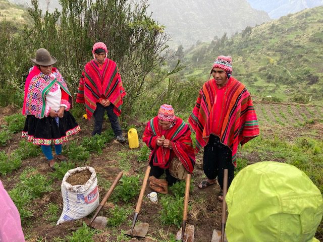 In the Andean cultures all activities prior to work must be accompanied by a ceremony to mother earth | Community-Based Tourism in the Sacred Valley with RESPONSible Travel Peru - Experience a Day of Fellowship with an Andean Community