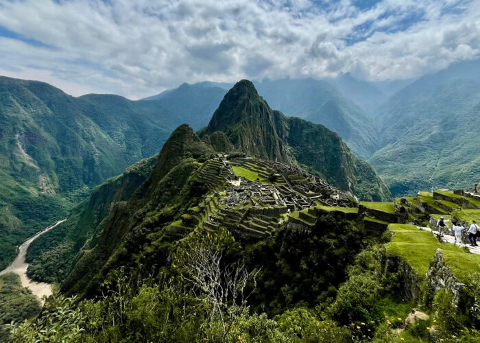 Machu Picchu on a cloudy day and Urubamba river | RESPONSible Travel Peru