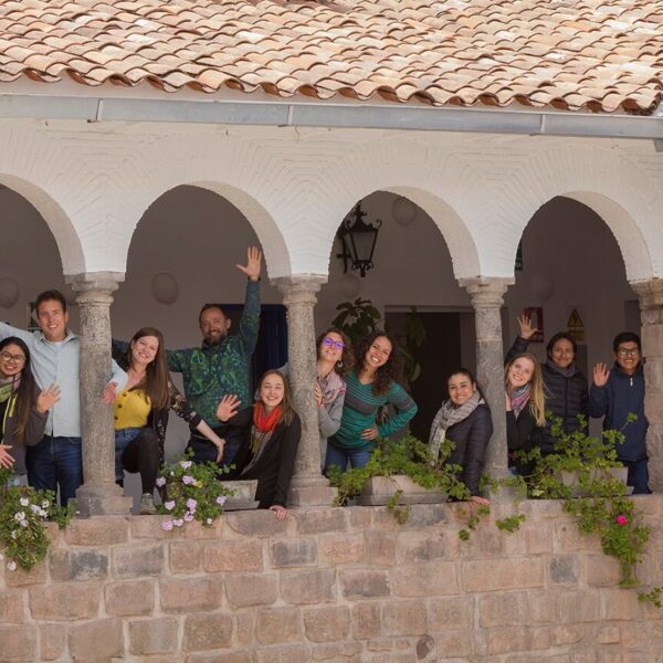 The team of RESPONSible Travel Peru in Cusco, celebrating ten years of being pioneers in sustainable community-based tourism in Peru.