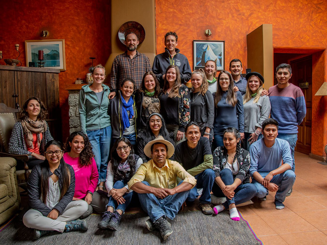 The team of RESPONSible Travel Peru at the Lazy Dog Inn in Huaraz, celebrating ten years of being pioneers in sustainable community-based tourism in Peru.