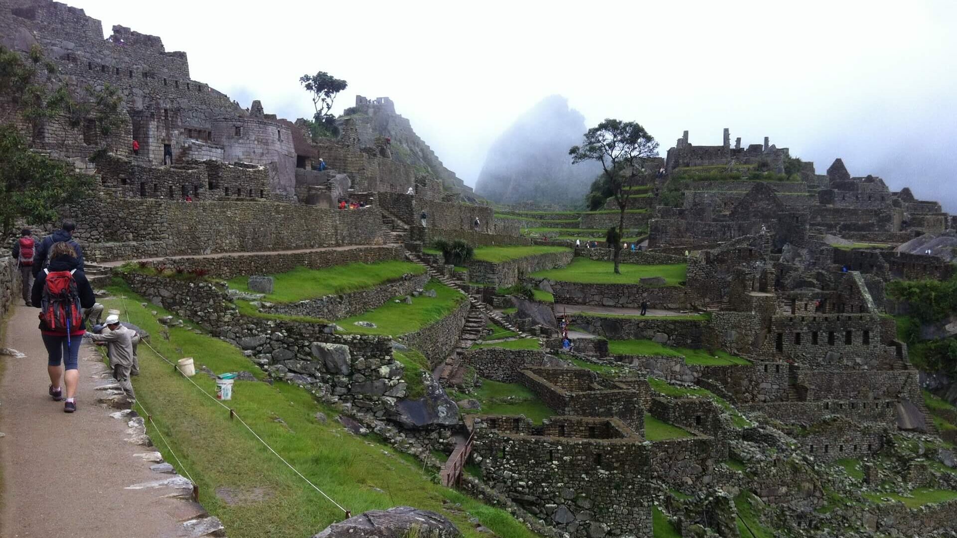 Arriving to Machu Picchu after hiking the Inca Trail with RESPONSible Travel Peru