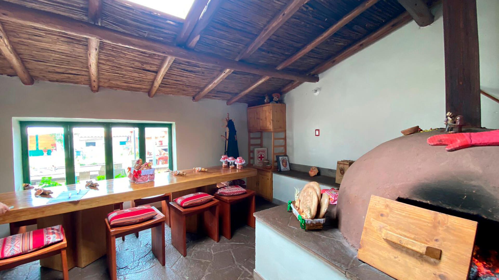 Dinning room at Hanaq Wasi - RESPONSible Travel Peru