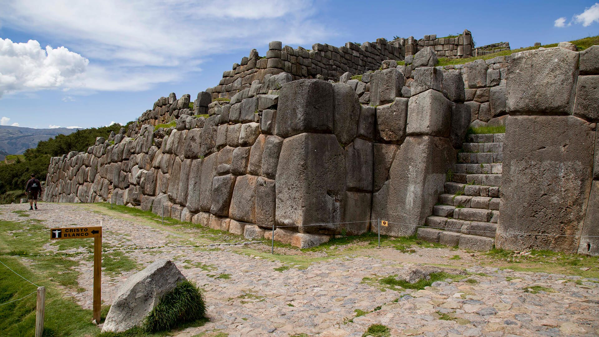 East entrance to Sacsayhuaman. Not open to the public but equally impressive