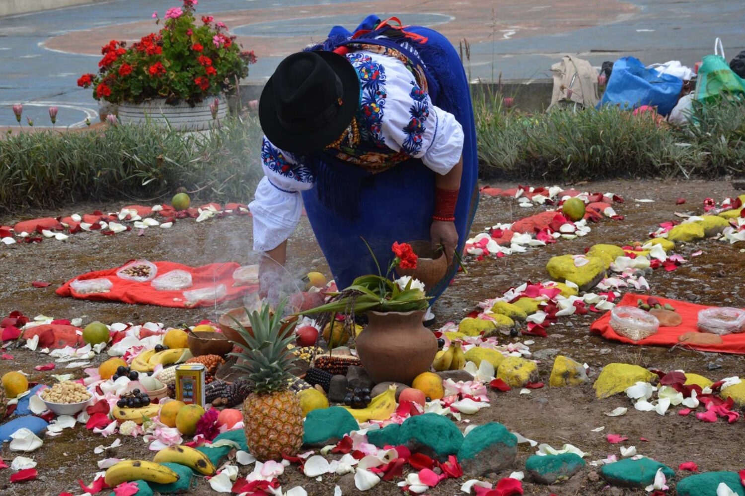 A Mother Earth offering in the San Clemente community in northern Ecuador | Impactful Travel