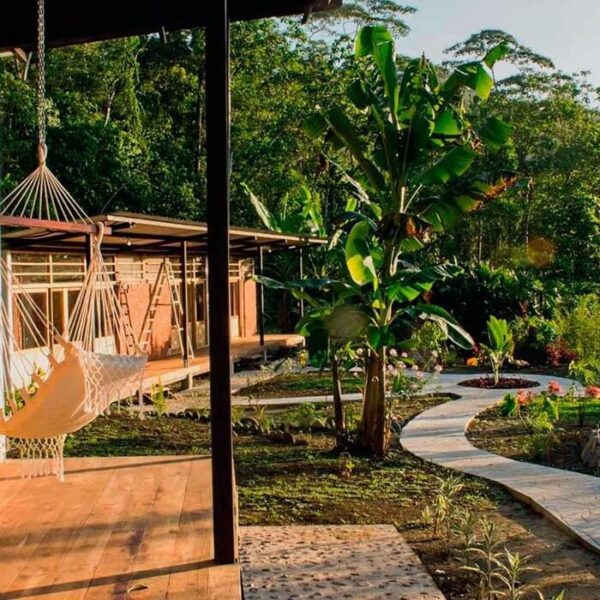 View of some of the rooms at Kuyuna Amazon Lodge in Tena, Ecuador | Impactful Travel